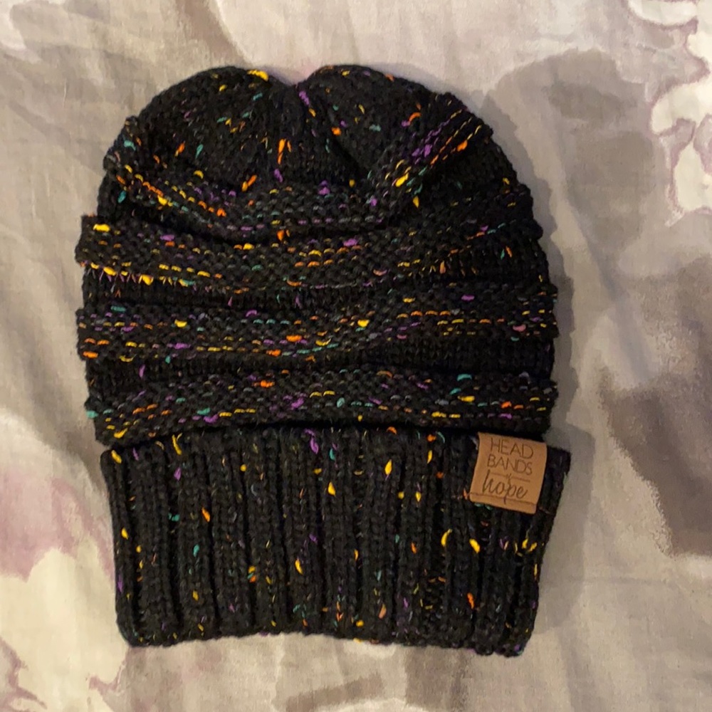 Rainbow Stitched Beanie